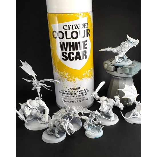 Games Workshop: Citadel Spray , WHITE SCAR (400ml)